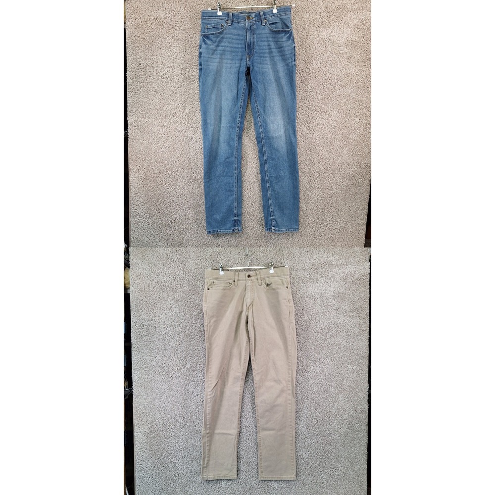 Sonoma Jeans Mens 32x34 Medium Wash Flexwear Straight Stretch Casual Lot of 2